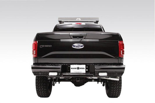 Fab Fours FF15-T3250-1 Ford F150 2015-2020 Black Steel Rear Bumper
