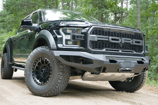 Fab Fours FF17-X4351-1 Ford F150 Raptor 2017-2021 Matrix Front Bumper Winch Ready No Guard