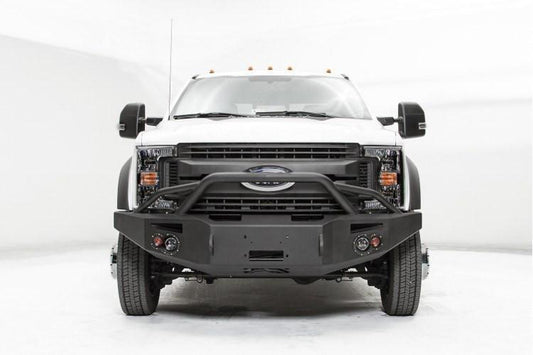 Fab Fours FS17-A4252-1 Ford F450/F550 Superduty 2017-2022 Premium Front Bumper Winch Ready with Pre-Runner Guard