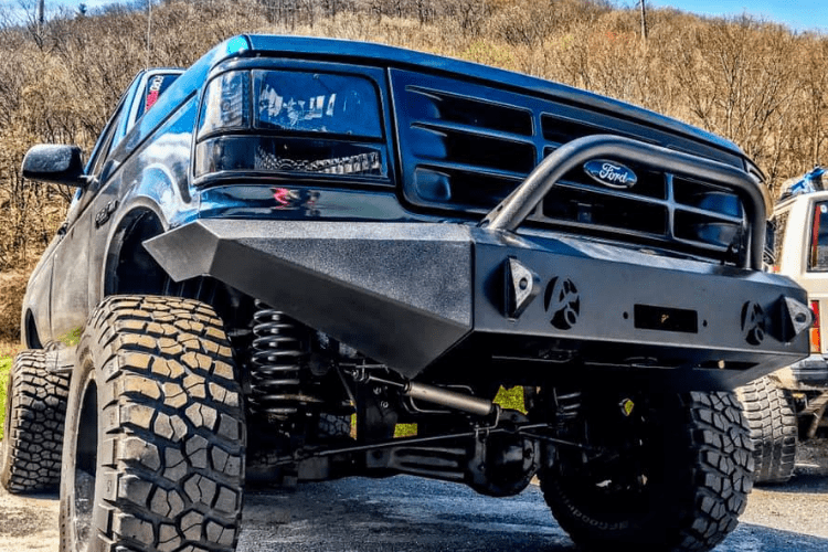 Affordable Offroad Fullfordfront Ford F250/F350 Superduty 1992-1996 Front Bumper Modular with Bull Bar