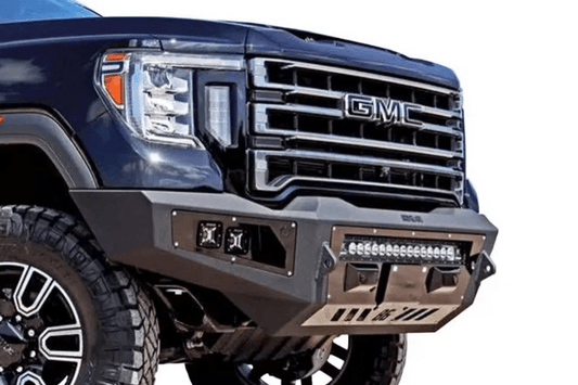 Bodyguard GAC20BNTNN Chevy Silverado 2500/3500 2020-2023 A2L Base Front Bumper No Sensor  Single Light Bar Cutout