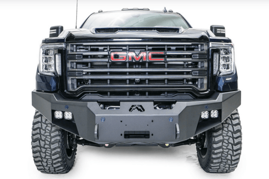 Fab Fours GM20-A5051-1 GMC Sierra 2500/3500 2020-2023 Premium Front Bumper Sensor Winch Ready with No Guard