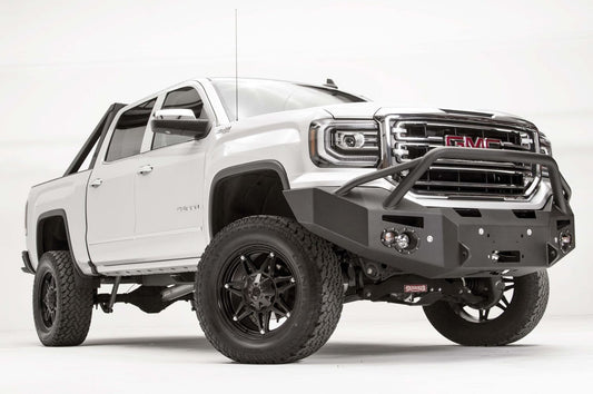 FabFours Premium Truck Front Bumper 2016 GMC Sierra 1500 GS16-F3952-1 - BumperOnly