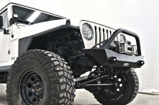 Lod Offroad Destroyer Front Bumper Jeep Wrangler YJ & TJ 1987-2006 Shorty With Bull Bar Guard JFB9671