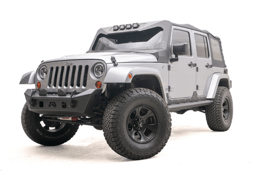 Fab Fours JK07-B1951-1 Jeep Wrangler JK 2007-2018 Stubby Front Bumper No Guard