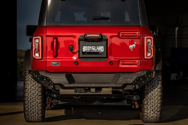 Bodyguard MFF21MYT Ford Bronco 2021-2025 Rear Bumper Sensor Textured Black Powdercoat