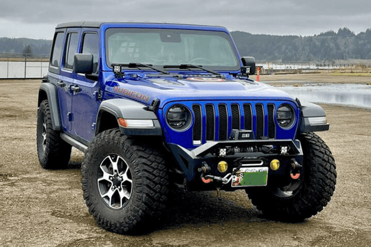 Magnum Raptor Series Jeep Wrangler JL Front Bumper 2018-2025 FBM22JPN-RT Stubby Winch Ready with RT Series Light Bracket