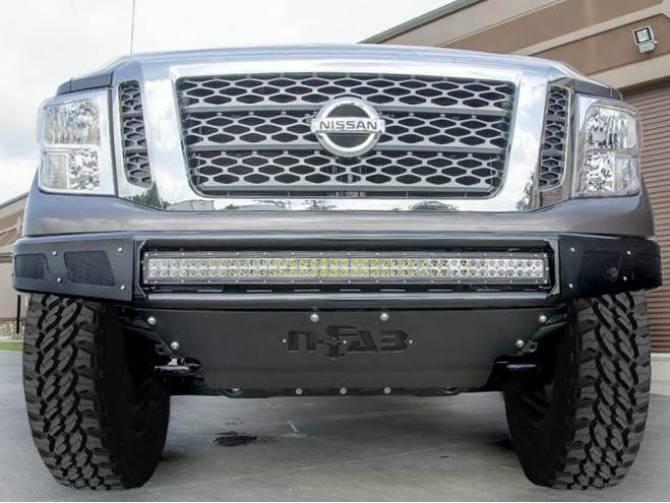 N-Fab N161MRDS Front Bumper Nissan Titan 2016-2017 PreRunner Gloss Black M-RDS