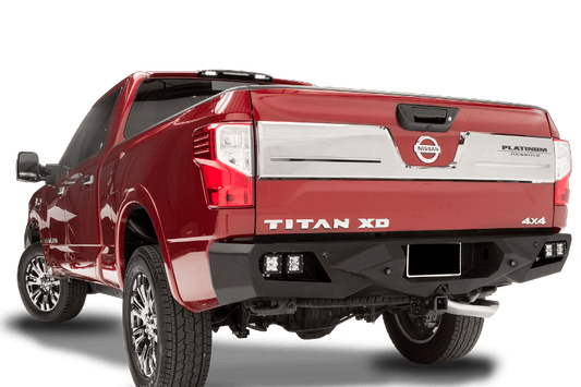 Fab Fours NT16-E3751-1 Nissan Titan XD 2016-2024 Vengeance Rear Bumper with Sensor