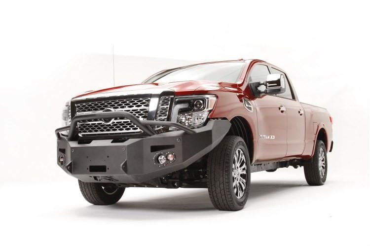 Fab Fours NT16-F3752-1 Nissan Titan XD 2016-2022 Premium Front Bumper with Pre-Runner Guard