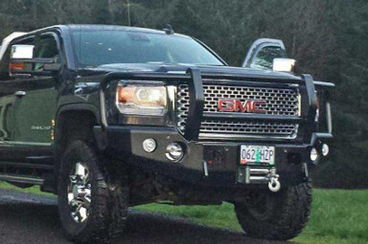 TrailReady 10850G GMC Sierra 2500/3500 2011-2014 Extreme Duty Front Bumper Winch Ready with Full Guard - BumperOnly
