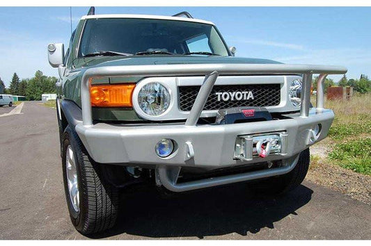 TrailReady 3400G Toyota FJ Cruiser 2007-2014 Extreme Duty Front Bumper Winch Ready with Full Guard