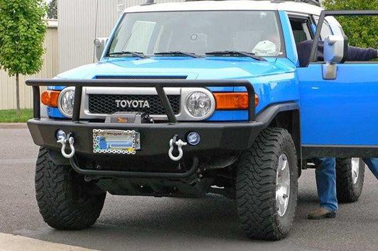 TrailReady 3400G Toyota FJ Cruiser 2007-2014 Extreme Duty Front Bumper Winch Ready with Full Guard