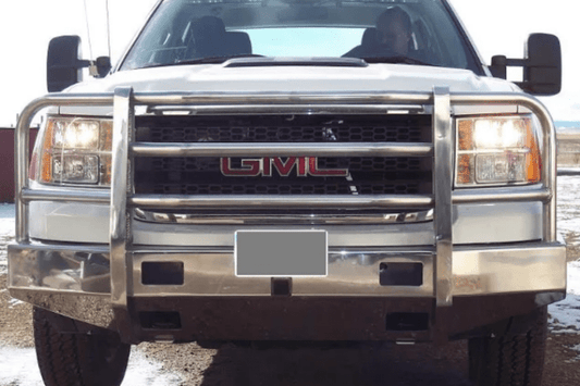 Truck Defender Aluminum Front Bumper GMC Sierra 1500 2007-2013 Standard Polished 1G-0713