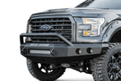Road Armor 66134Z-NW 2009-2014 Ford F150 Front Bumper, Raw, Pre-Runner Style, Stealth Series, Round Fog Light Hole, Non-Winch