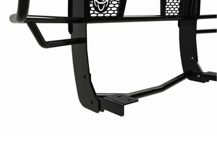 Heavy-duty Ranch Hand GGF19HBL1C grille guard for Ford Expedition with integrated camera cutout and front-end protection