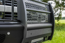 Off-road bumper Road Armor Vaquero 315VF6B for Silverado 2500/3500 2015-2019, black heavy-duty front bumper without winch mount