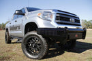 Fab Fours TT07-K1861-1 Toyota Tundra 2007-2013 Black Steel Front Bumper No Guard with Tow Hooks