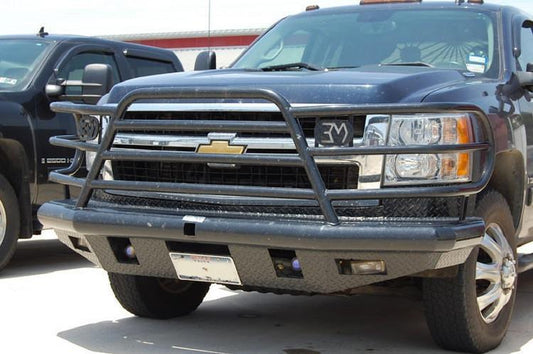 Tough Country Chevy Silverado 2500/3500 2015-2018 Front Bumper with Sensors Gloss Black Powder Coat Finish DFR3415CLFSMFS