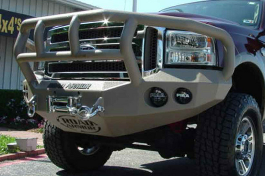 Road Armor Stealth 316R2B-NW 2016-2018 Chevy Silverado 1500 Front Non-Winch Bumper Titan II Grille Guard, Black Finish and Square Fog Light Hole