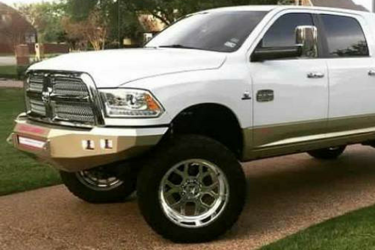 Road Armor 408R0B-NW 2010-2018 Dodge Ram 2500/3500 Stealth Front Non-Winch Bumper No Guard, Black Finish and Square Fog Light Hole