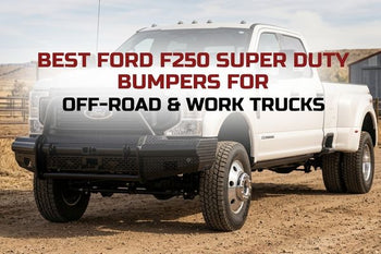 A selection of the best off-road and work truck steel bumpers for Ford F250 Super Duty.