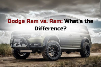Dodge Ram vs. Ram comparison explaining the name change and showcasing Ram aftermarket bumpers, heavy-duty upgrades, and offroad styles.