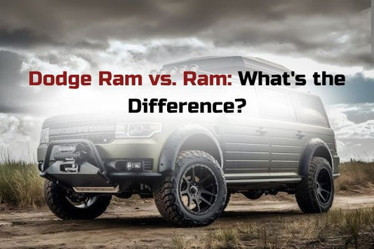 Dodge Ram vs. Ram comparison explaining the name change and showcasing Ram aftermarket bumpers, heavy-duty upgrades, and offroad styles.