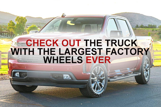 Check out the truck with the largest factory wheels EVER