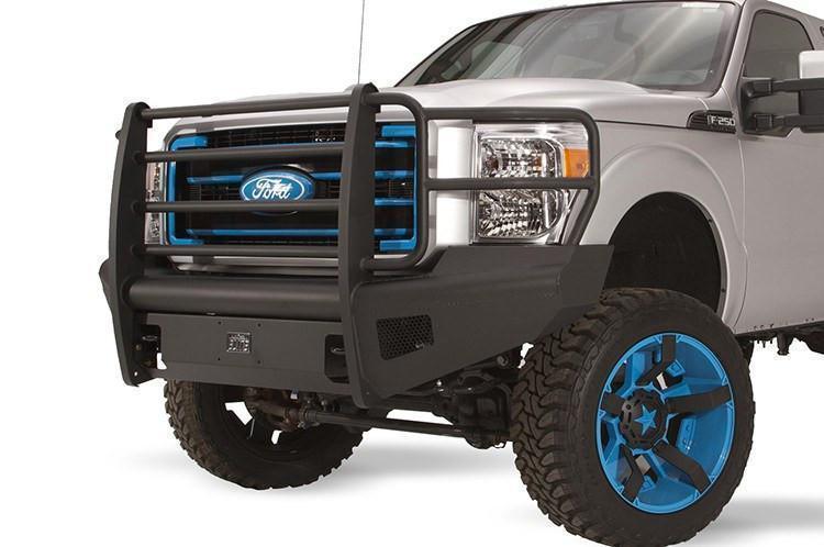 Fab Fours Black Steel Elite Ford F250/F350 Superduty Front Bumpers