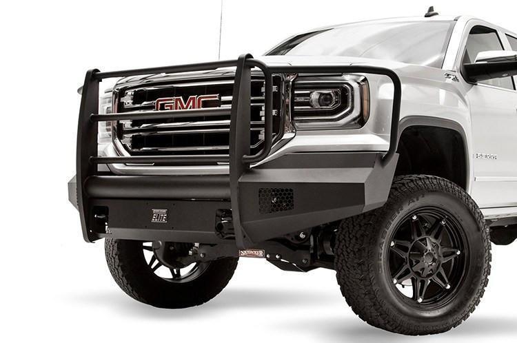 Fab Fours Black Steel Elite GMC Sierra 1500 Front Bumpers