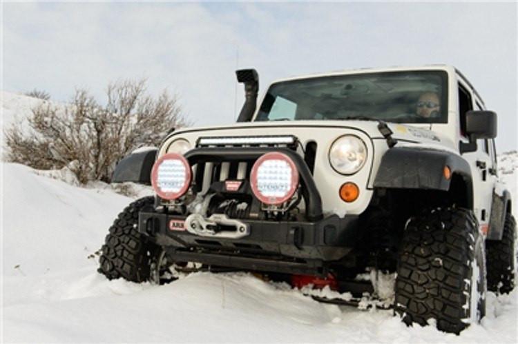 ARB 4x4 Accessories, Front Deluxe Bull Bar Winch Mount Bumper, 3415120 -  Desert Rat