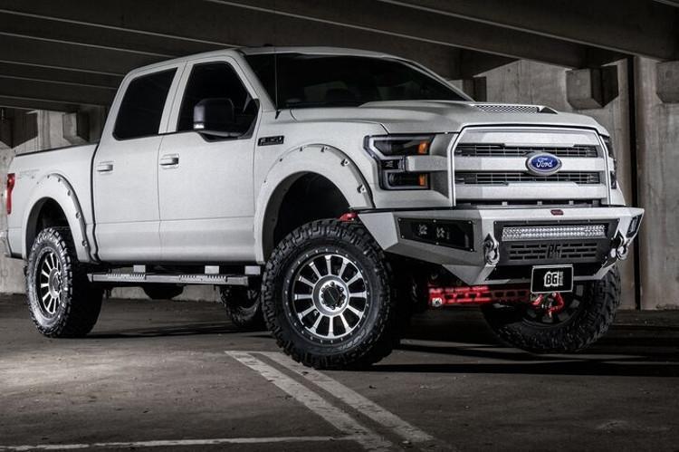 Bodyguard front bumper on Ford F-150 – tough off-road bumper with steel construction, winch mount, and aggressive styling for superior front-end protection.