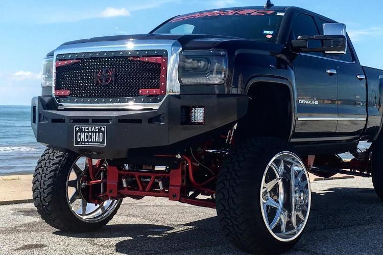 Fusion GMC Sierra 1500 front bumper, designed for maximum strength and off-road defense
