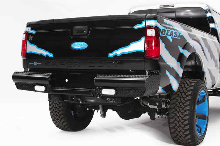 Fab Fours Black Steel Rear Bumpers