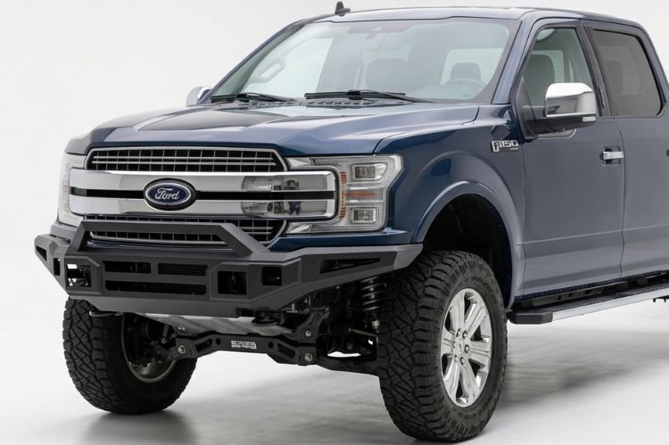 Ford F150 EcoBoost with ICI front bumper and LED light bar