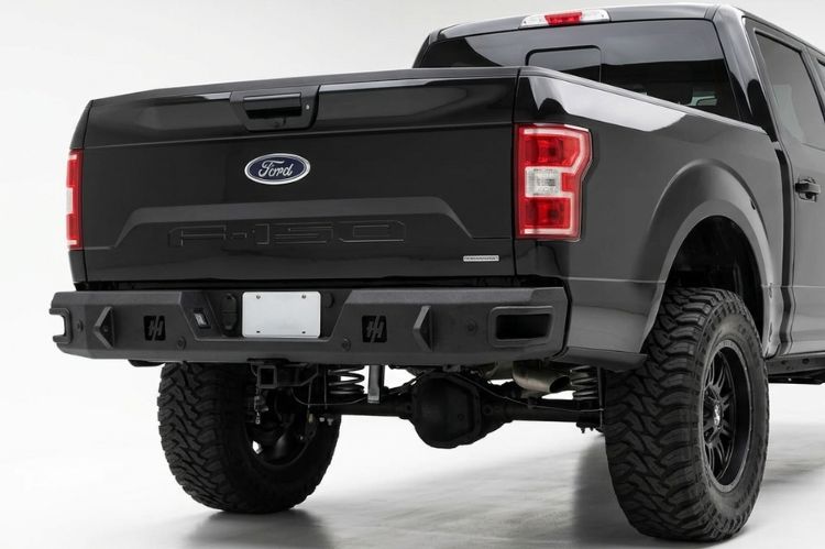 Ford F‑150 EcoBoost truck fitted with rear bumper for enhanced protection.