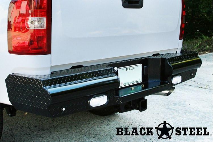 Fab Fours Black Steel Nissan Titan Rear Bumpers