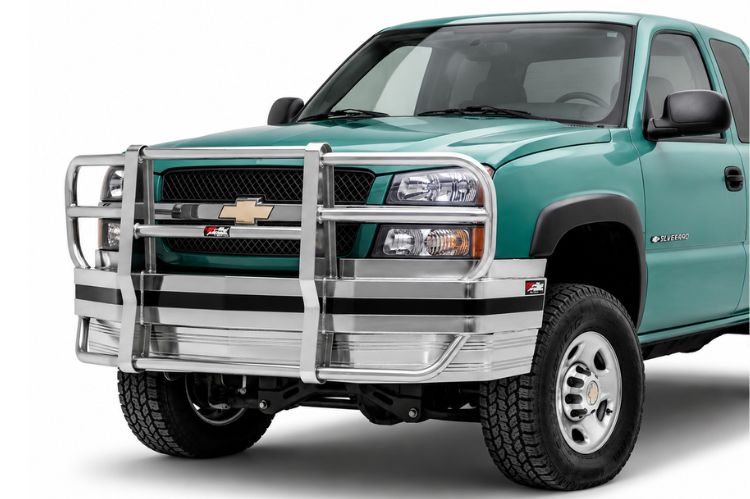 ALI ARC front bumper for Chevy Silverado 1500, heavy‑duty design with durable protection and sleek fitment.