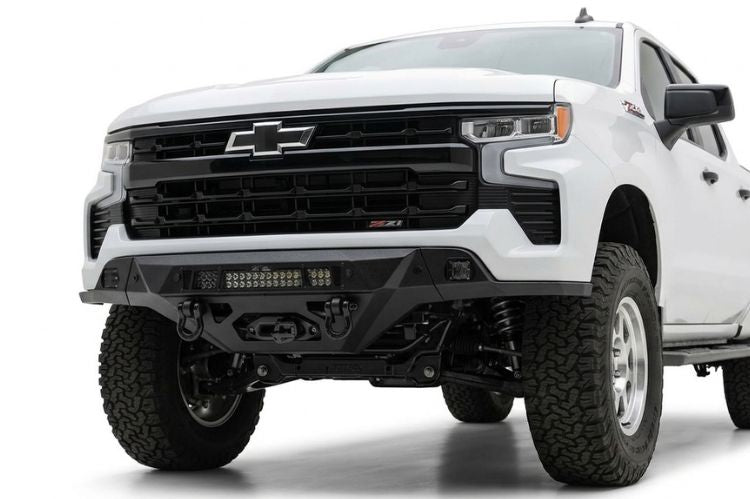 DV8 Offroad front bumpers built for trail protection, recovery readiness, and aggressive styling