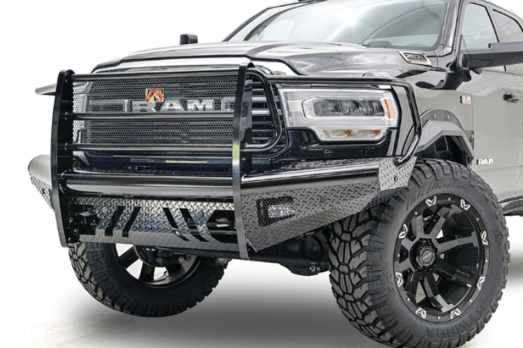 Fab Fours Black Steel Dodge Ram 4500/5500 Front Bumpers