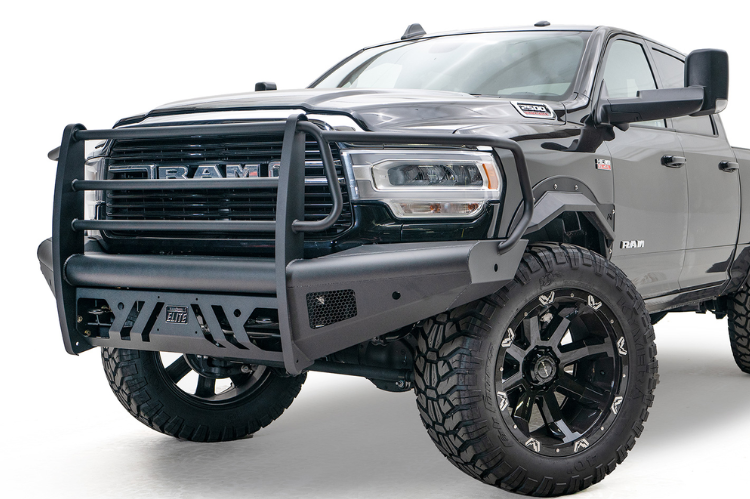 Fab Fours Black Steel Elite Dodge Ram 4500/5500 Front Bumpers