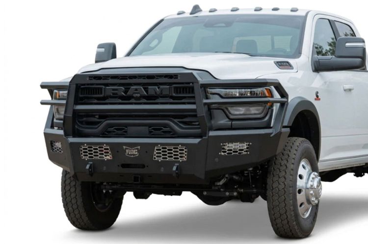 Flog Industries front bumpers featuring rugged construction and a durable design for truck upgrades