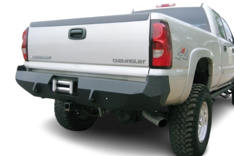 Iron Bull Rear Bumper, a heavy-duty custom bumper designed for lasting protection and a bold upgrade to your truck’s back bumper