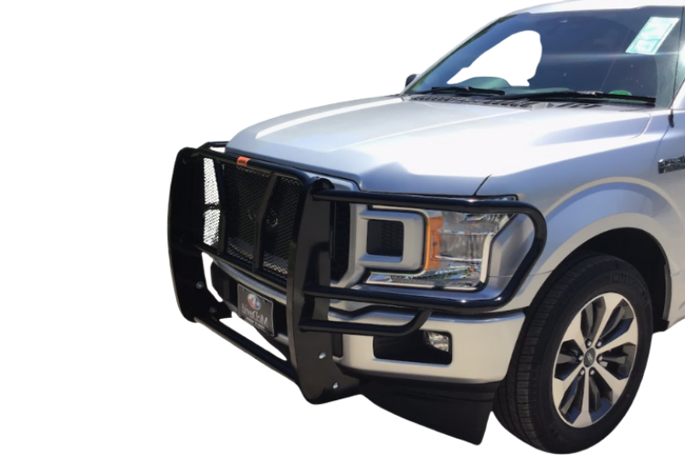 Roughneck front bumper grille guards built for durability and truck impact resistance