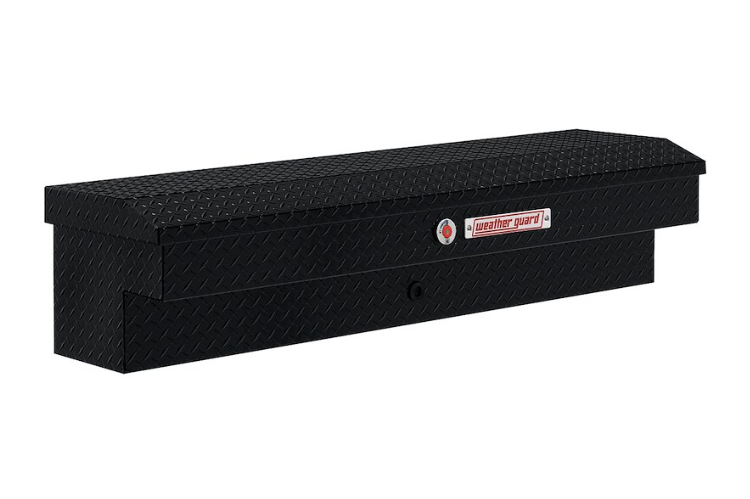 Side Tool Box For Truck Bed aluminum tool compartment with sleek low-profile design, durable construction, and reliable locking lid