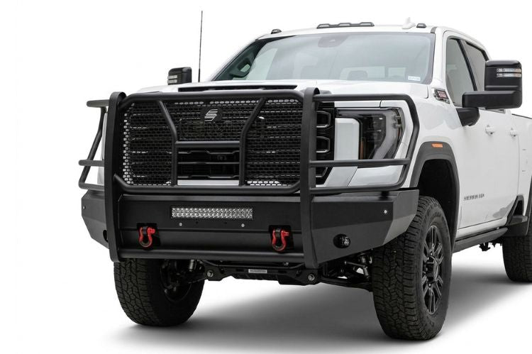Steelcraft Elevation GMC Sierra 2500/3500 front bumper collection featuring robust designs, durable construction, and heavy-duty fitment