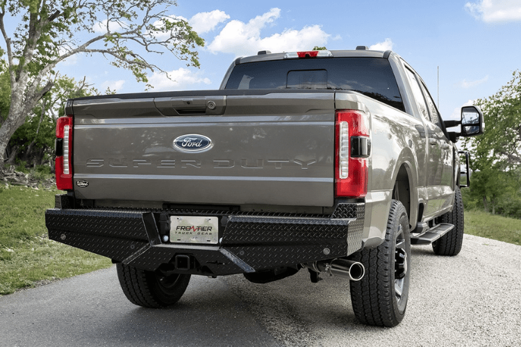 Frontier 100-11-7008 Ford F250/F350 Superduty 2017-2024 Diamond Rear Bumper with Sensor