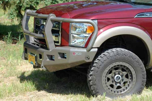 TrailReady 12420G Ford F450/F550 Superduty 2023 Front Bumper Full Guard Winch Ready with Adaptive Cruise