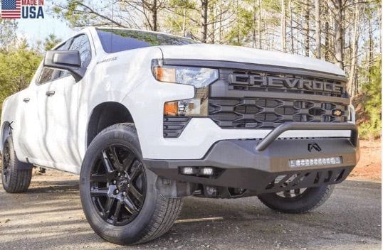 Fab Fours Vengeance Front Bumper Pre-Runner Guard Chevy Silverado 1500 2022-2025 CS22-D5662-1